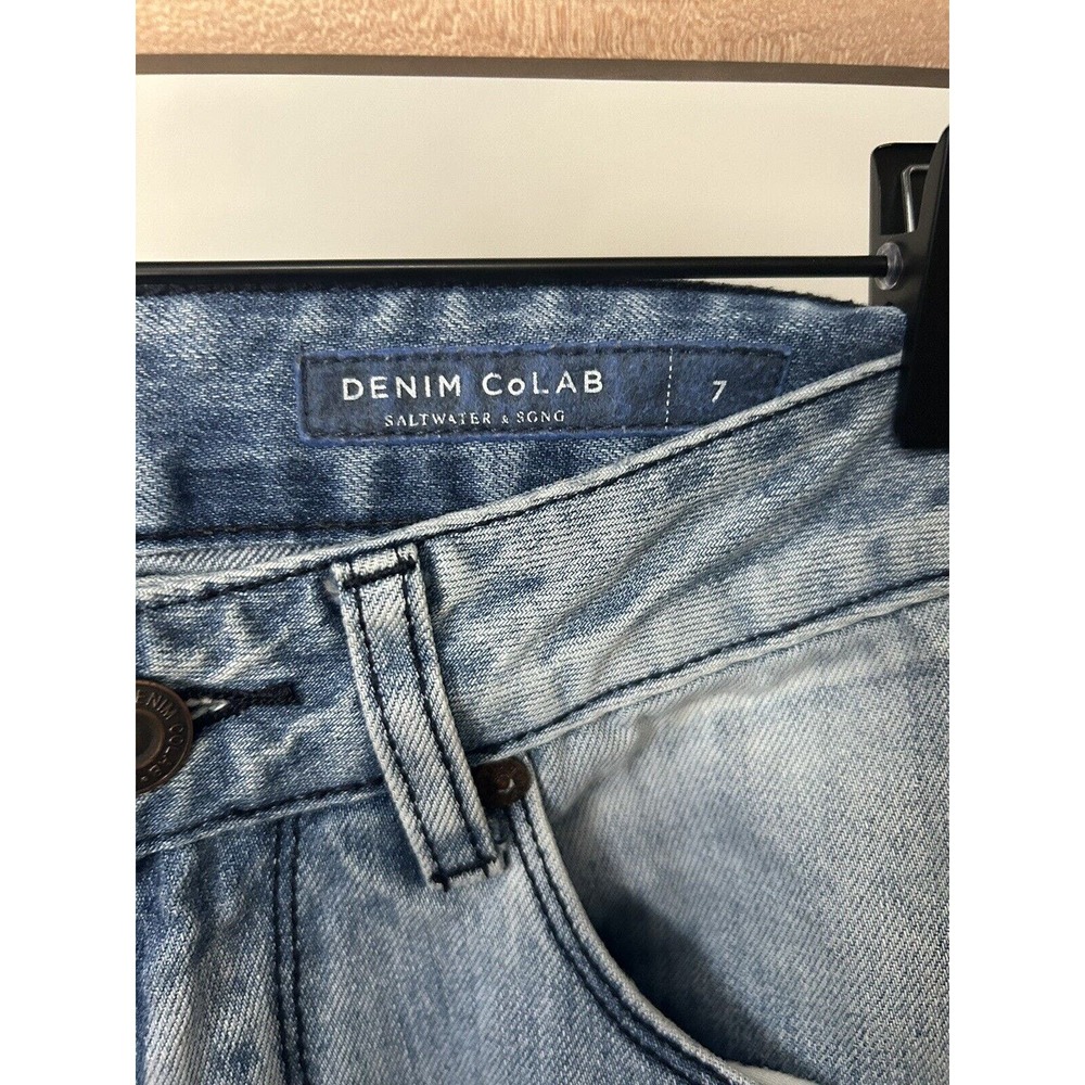 Denim Colab Saltwater & Song Distressed Ripped Avoca Skinny Jeans #3A40 SZ 7 - Picture 5 of 6